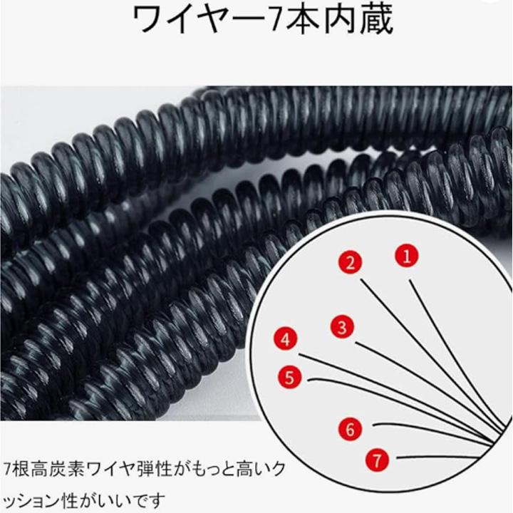 スパイラルコード ストラップ付き 1個 竿の落下防止 尻手ロープ ワイヤー内蔵 |  | 03