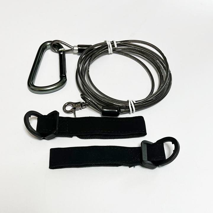 ストレートコード ストラップ付き お尻ベルト2個 竿の落下防止 尻手ロープ ワイヤー内蔵 | 