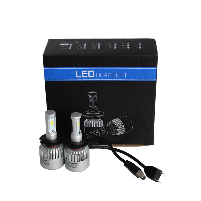LED ヘッドライト HB4 9006 CSP全面発光チップ フォグランプ兼用 36W 6500K 一体型設計(S2)｜candd