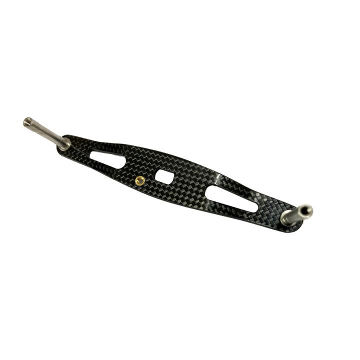 リールハンドル ブラック リールパーツ 釣り ルアー カーボン製