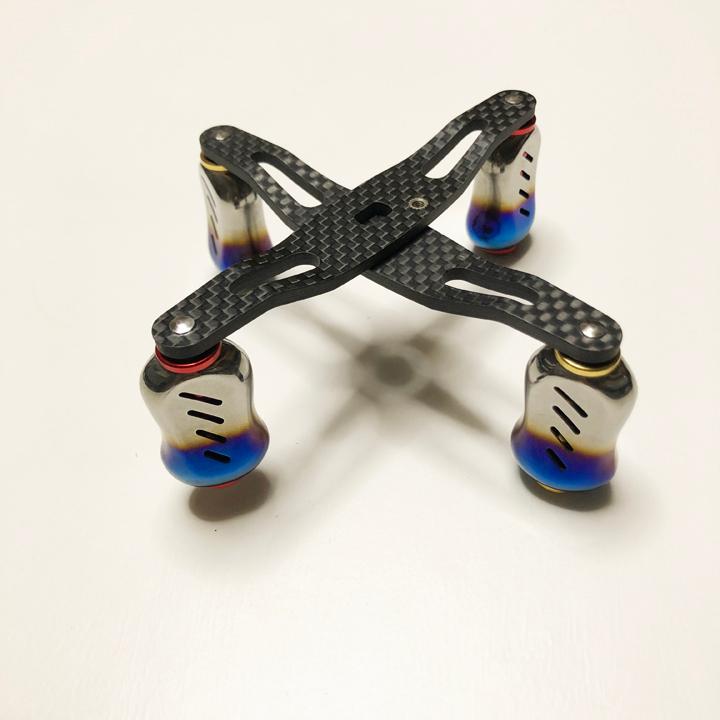 リールハンドル ブラック リールパーツ 釣り ルアー カーボン製 95mm アブ ダイワ シマノ ベイトリール用 |  | 08