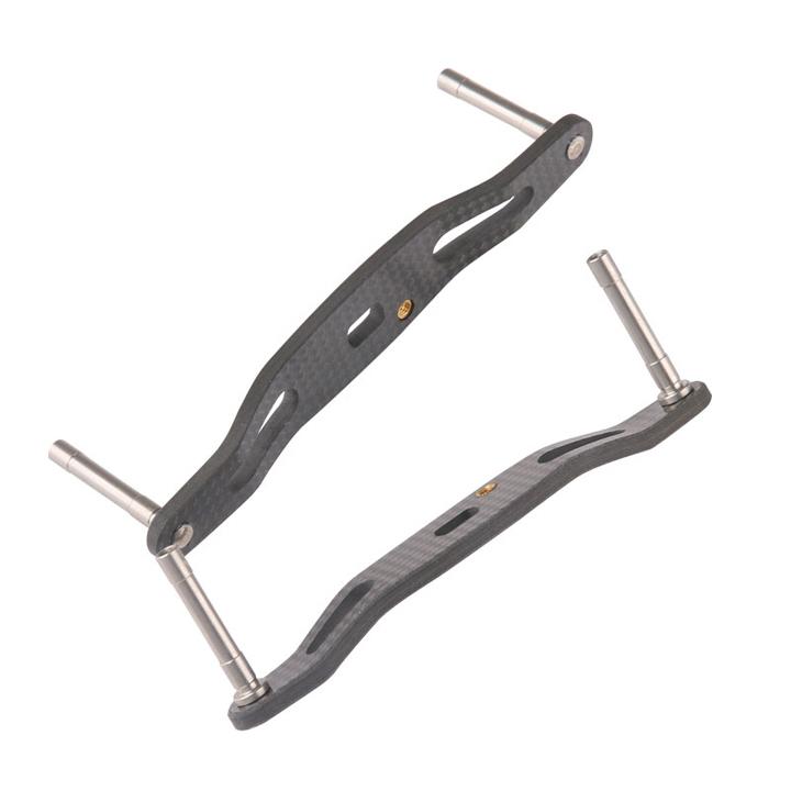 リールハンドル ブラック リールパーツ 釣り ルアー カーボン製