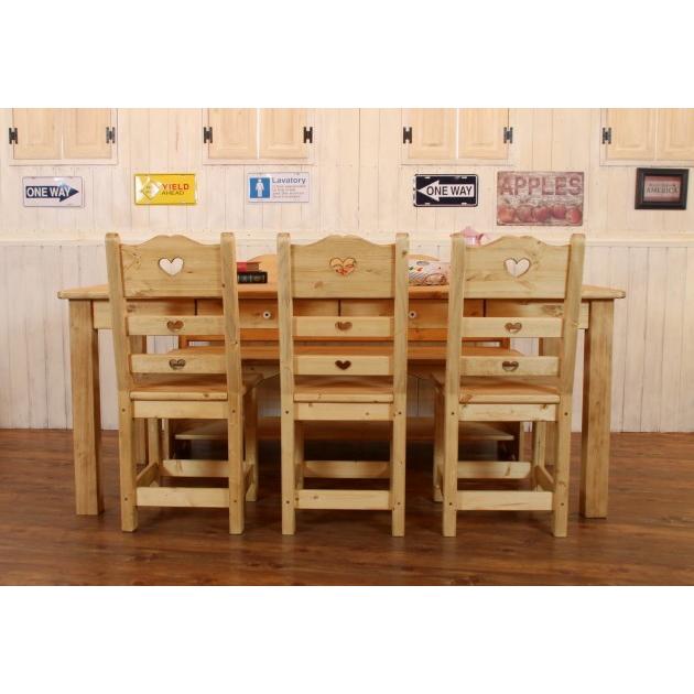 テーブル カントリー ダイニングテーブル ベンチ セット 1800 木製
