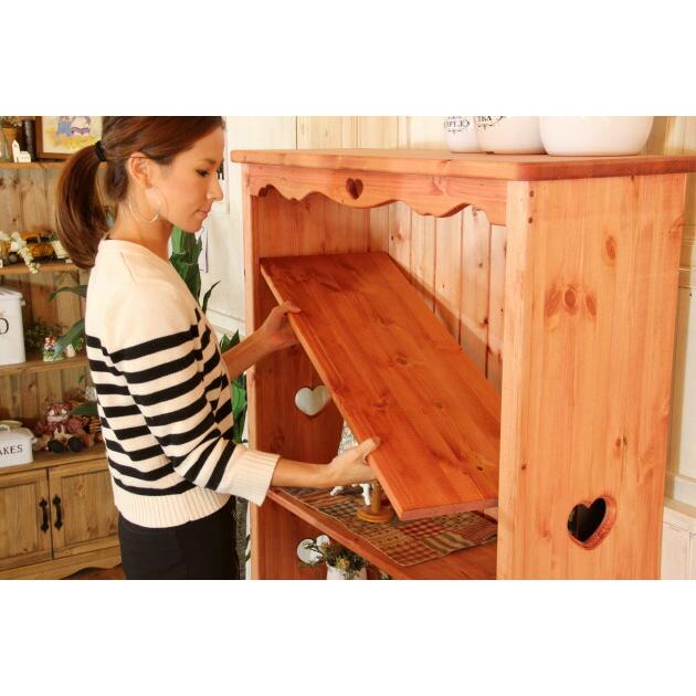 本棚 ブックシェルフ カントリー家具 薄型 完成品 大容量 北欧 無垢