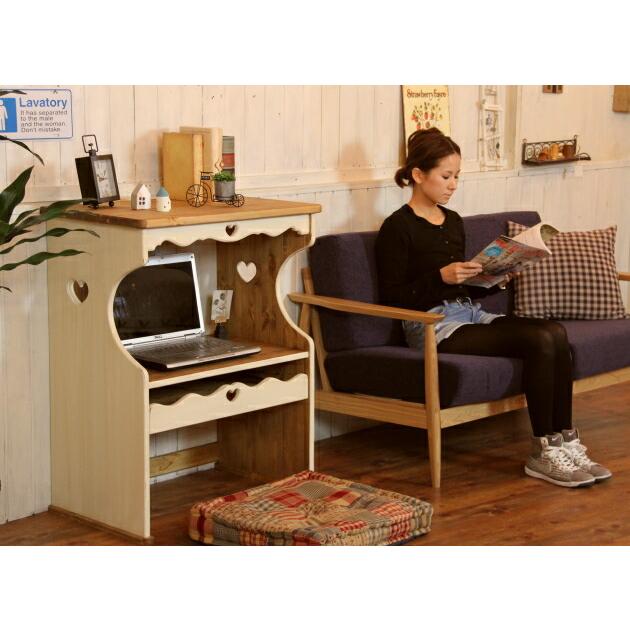 カントリー机パソコンラック