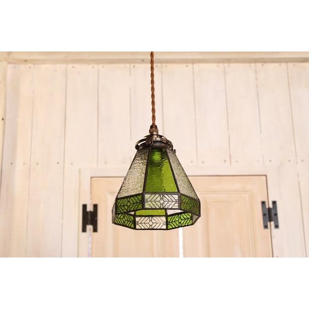 LED電球対応】1灯 ST5 ペンダントランプ ガラスシェード ステンド