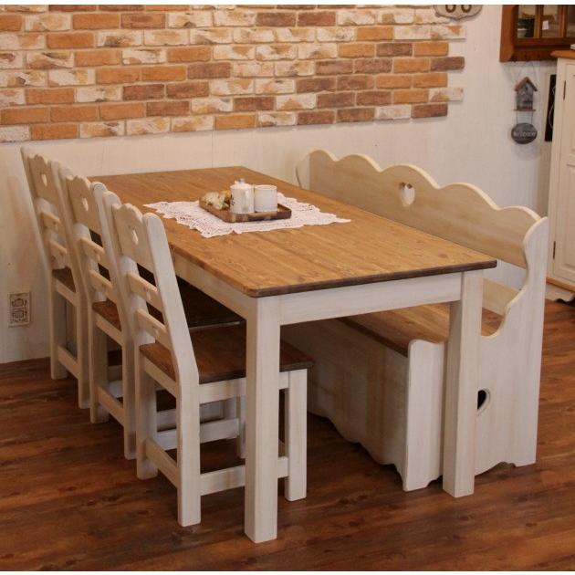 テーブル カントリー NC ダイニングテーブル ベンチ セット 1800