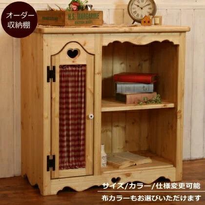 キャビネット ハート 布扉付き キッチンラック オーダーメイド キャビネット ハート 布扉付き キッチンラック オーダーメイド