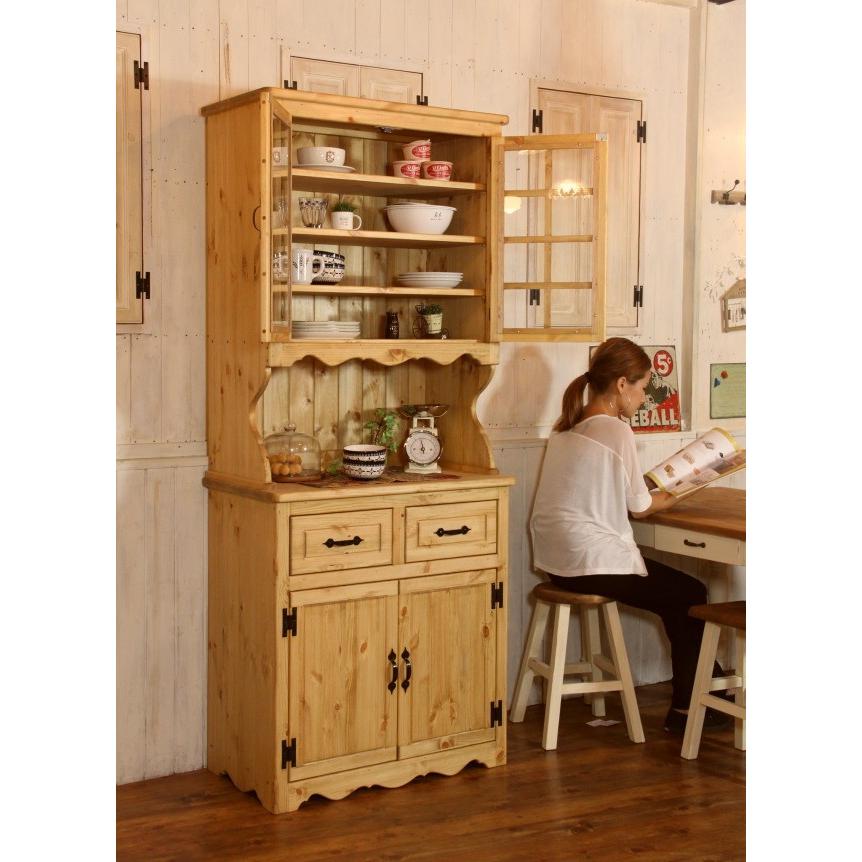 カントリー家具 ナチュラル オーダー 手作り 食器棚 収納 キッチン