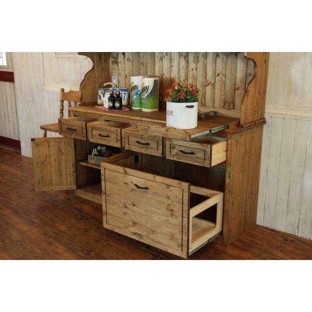 カントリー 4ガラスドア カップボード DW オーダー家具 サイズ変更可能