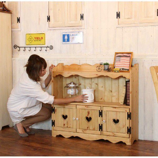 カントリー風キャビネット　ハンドメイド ナチュラルカントリー キャビネット ハンドメイド オーダーメイド