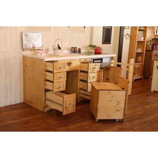 A7人気シール帳 カントリー キッチン 15 Ｗ1800 I型 オーダー家具 サイズ変更可能 北欧 無垢 木製 パイン材 収納 人造大理石 天板 セラミックトップ 【3582040140】(125488円)