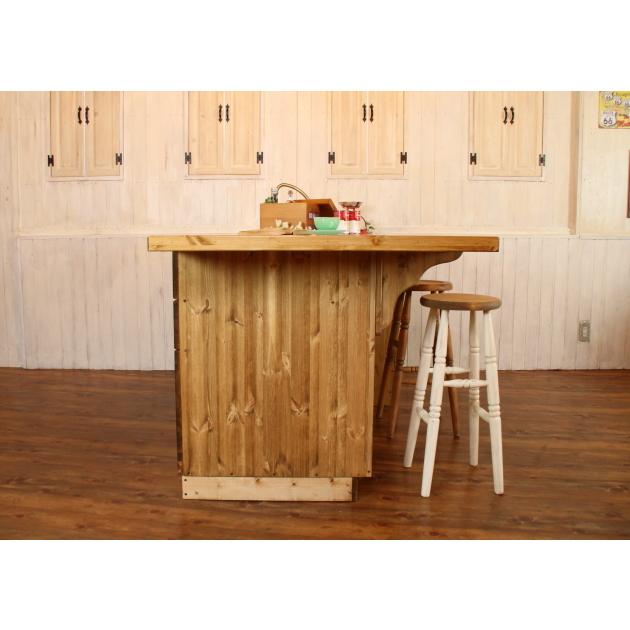 カントリー キッチン 16 Ｗ2310 オーダー家具 サイズ変更可能 北欧 無垢 木製 パイン材 収納 人造大理石 天板 セラミックトップ - 9