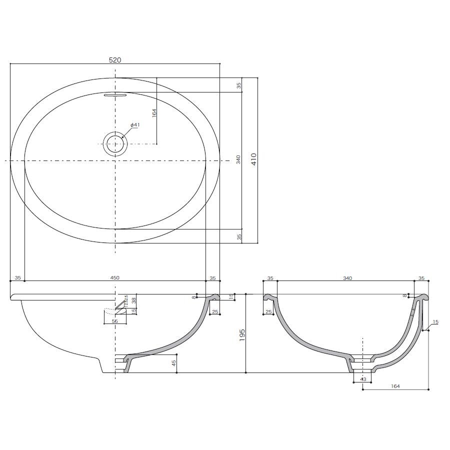 カントリー風 アンティーク風 ナチュラル風 輸入洗面ボウル ホワイト