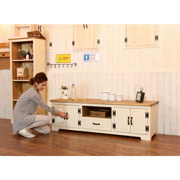 カントリー家具 テレビ台 アンティーク ナチュラル NCワイド