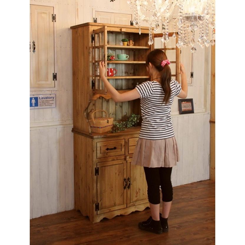カップボード 幅80 カントリー 家具 日本製 手作り 木 木製 北欧 カップボード 幅80 カントリー 家具 日本製 手作り 木 木製 北欧