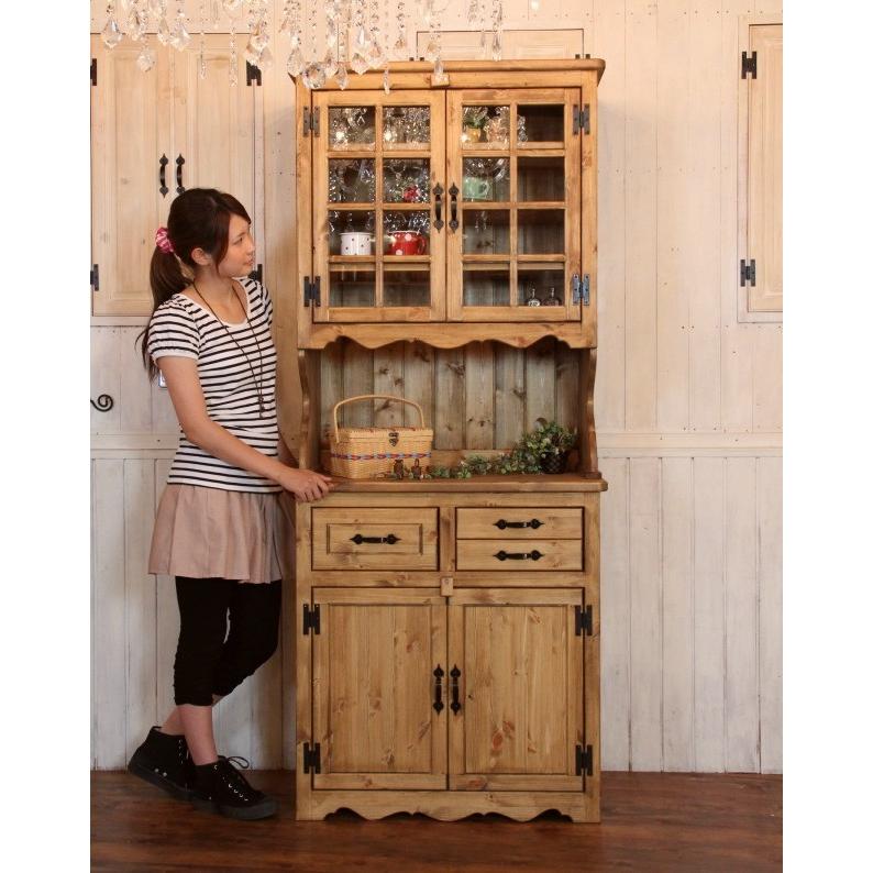 カップボード 幅80 カントリー 家具 日本製 手作り 木 木製 北欧 カップボード 幅80 カントリー 家具 日本製 手作り 木 木製 北欧
