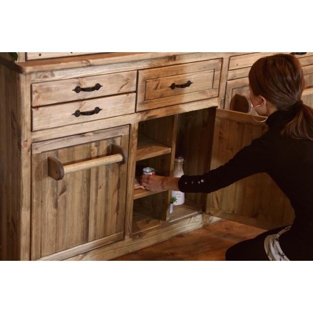 カントリー カップボード W1900 オーダー家具 サイズ変更可能 選べる 
