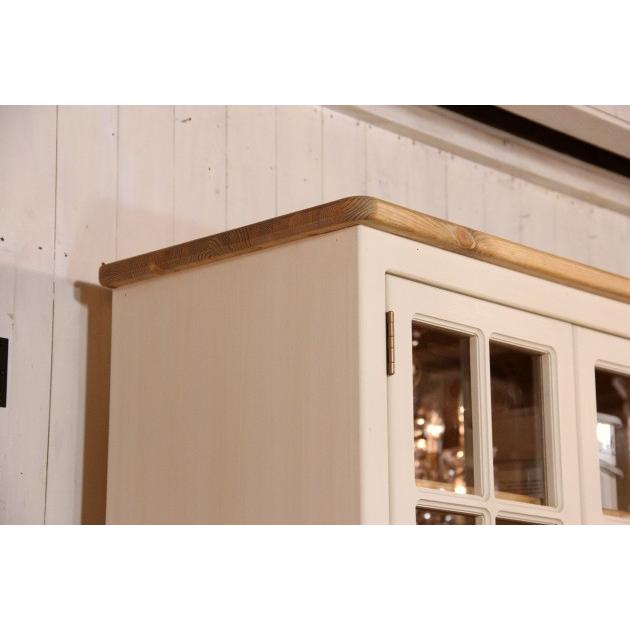 カントリー家具 ナチュラル家具 アンティーク家具 オーダー家具 手作り家具 ＮＣ・５ガラスドア・４チェストカップボード・W1800 ctf cbdの画像