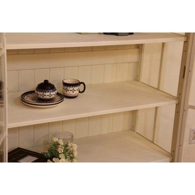 クラシック キャビネット ロマネスク 本棚 ブックシェルフ 薄型 完成品