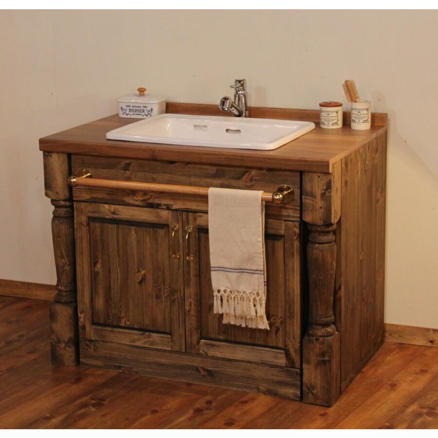 洗面台 クラシック ウォッシュキャビネット W980 日本製 鏡 洗面化粧台