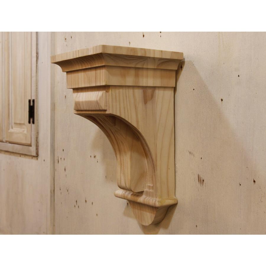 ウッドシェルフ 棚受け 装飾 W160×H305 mm 】家具装飾 木材 材料 大工