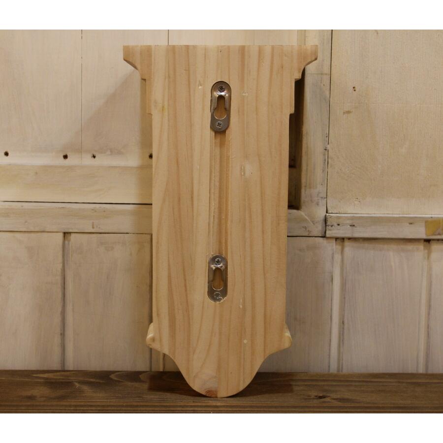 ウッドシェルフ 棚受け 装飾 W160×H305 mm 】家具装飾 木材 材料 大工