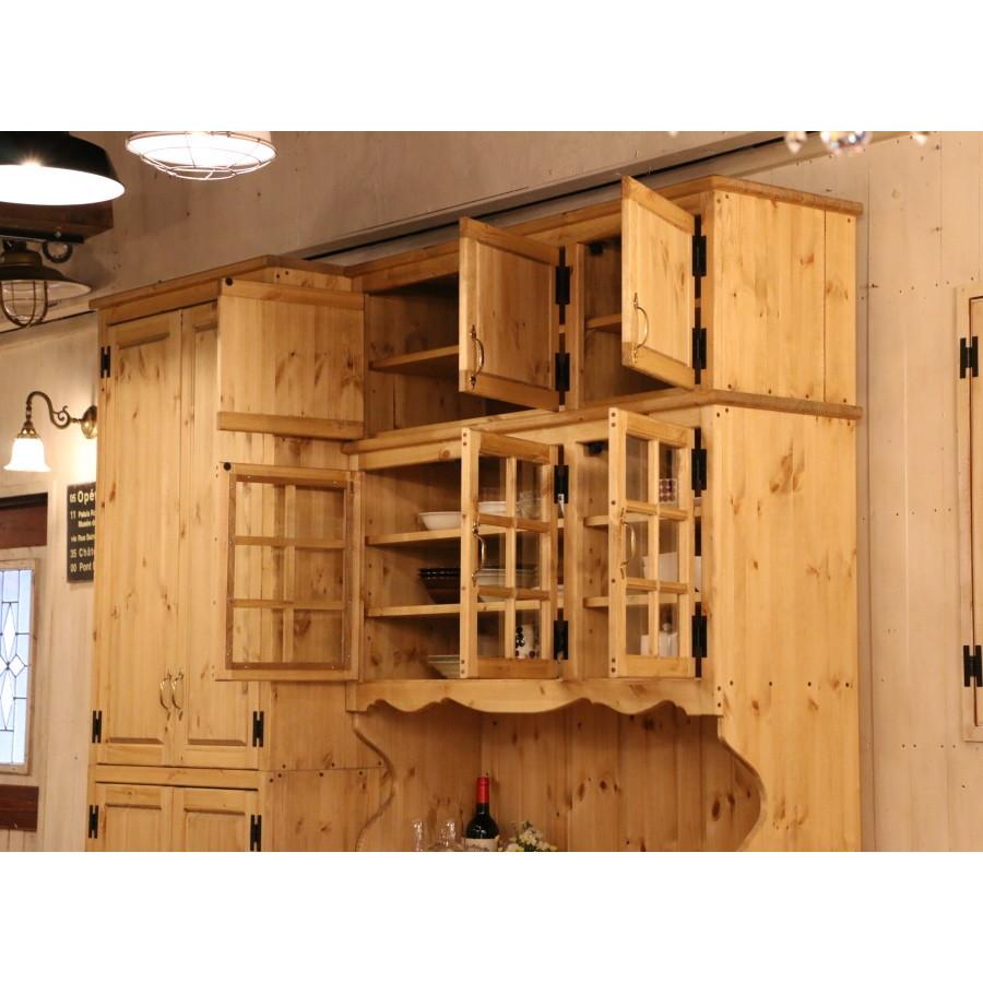 日本製】COUNTRY・カップボード＆パントリーセット 食器棚 収納