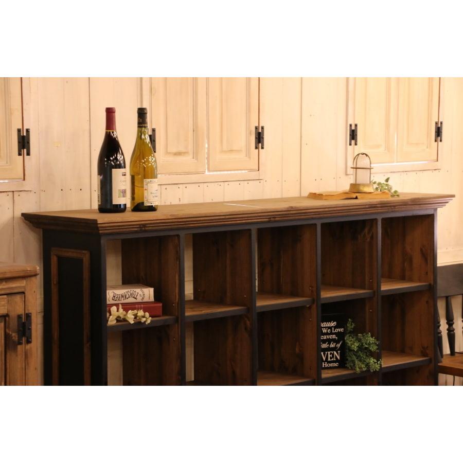 日本製】クラシック・スクエア両面ラック・W1500 クラシック 収納棚