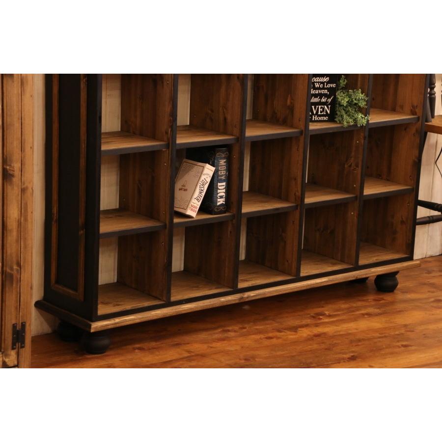 日本製】クラシック・スクエア両面ラック・W1500 クラシック 収納棚