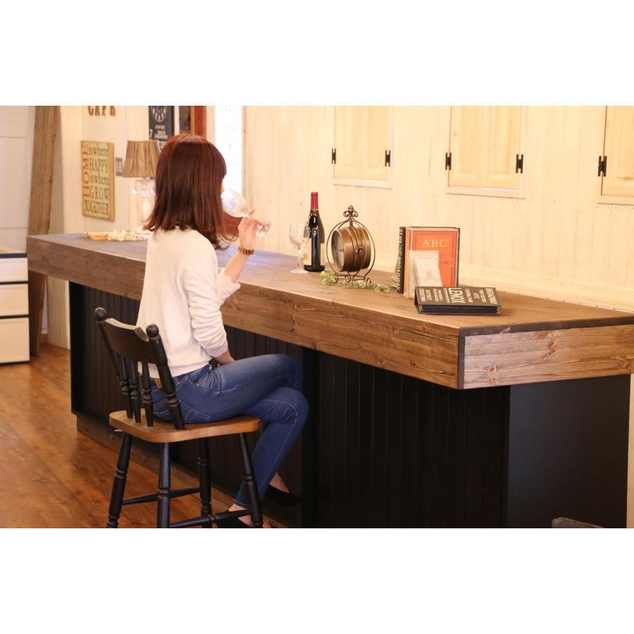 日本製】ニューヨークスタイル・カウンターキャビネット W3600