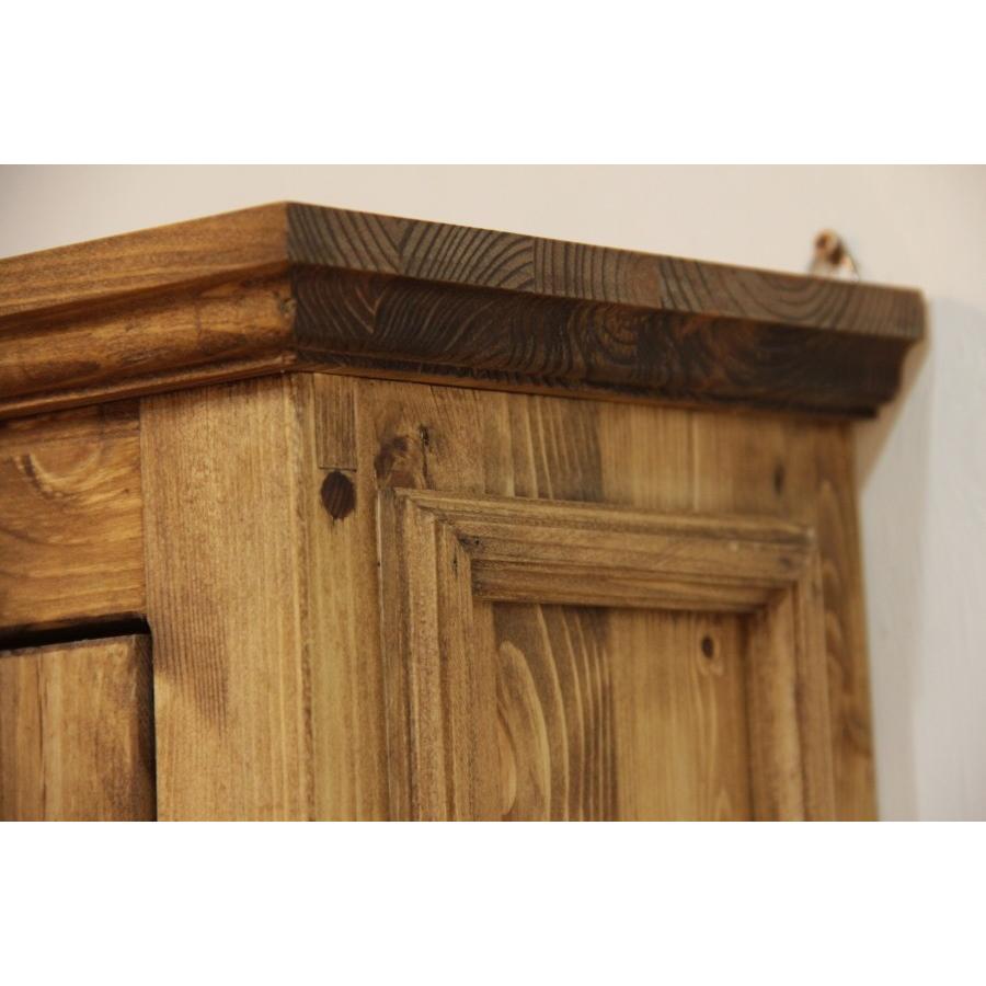 日本製】クラシック・2ガラスドアウォールシェルフ クラシック