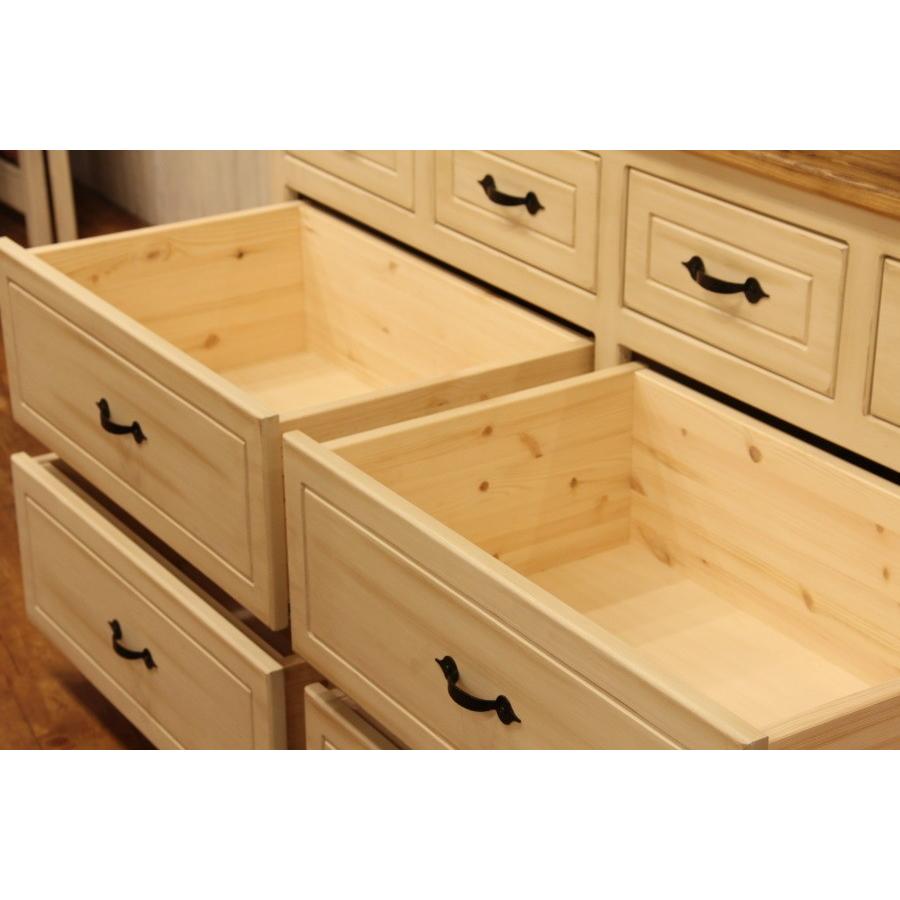 カップボード 幅150 日本製 カントリー 家具 手作り 木 木製 北欧 無垢