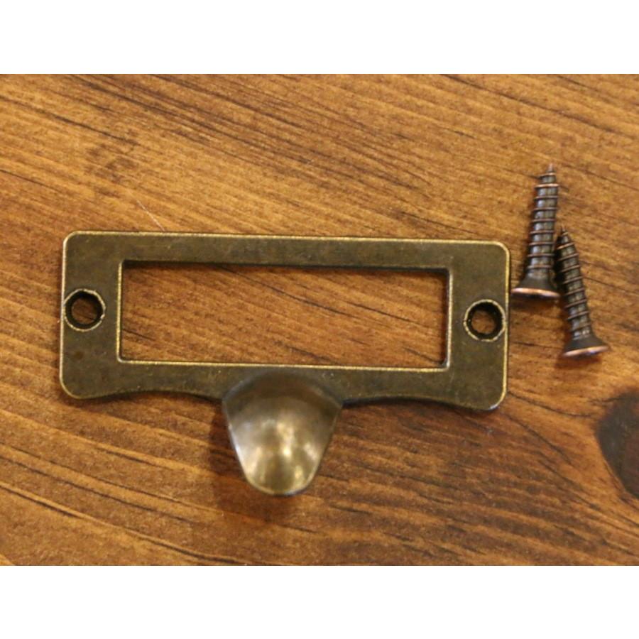 ネームプレート ツマミ 名札 取っ手 DIY 家具 引き出し 扉 交換用