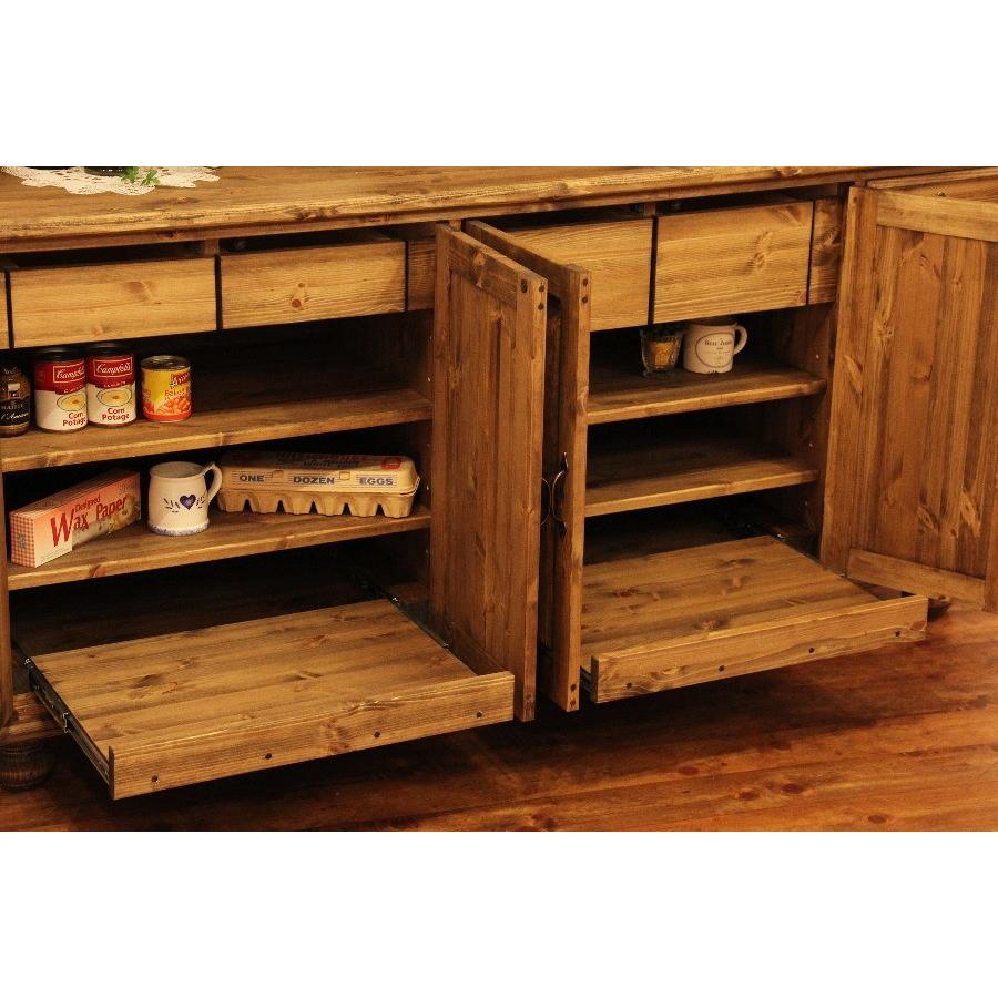 クラシック 5ガラスドア カップボード W1700 オーダー家具 サイズ変更