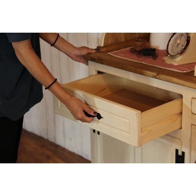 カップボード 幅179 カントリー家具 手作り 木 木製 北欧 無垢 パイン