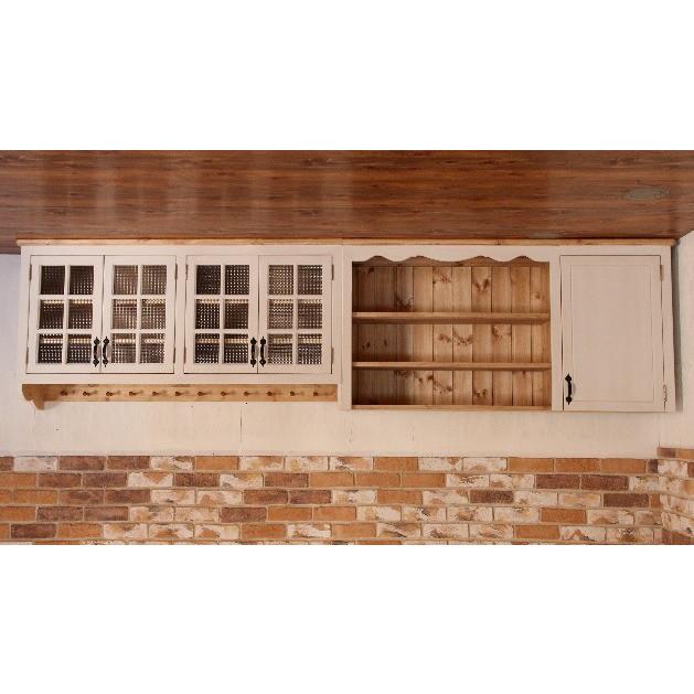 吊戸棚 カントリー キッチン 吊り戸棚 W2700 オーダー家具 完成品