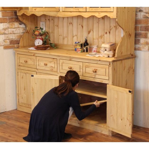 カップボード 幅165 日本製 カントリー 家具 手作り 木 木製 カップボード 幅165 日本製 カントリー 家具 手作り 木 木製