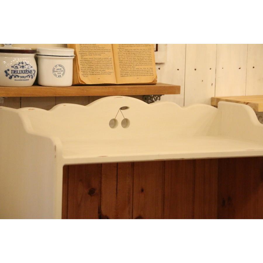 NC 本棚 さくらんぼ チェリー 完成品 北欧 無垢 パイン材 本 DVD 奥行