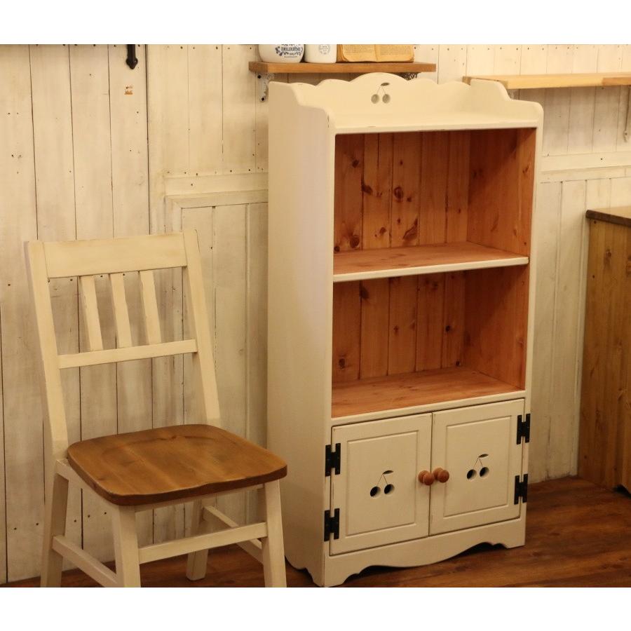 NC 本棚 さくらんぼ チェリー 完成品 北欧 無垢 パイン材 本 DVD 奥行