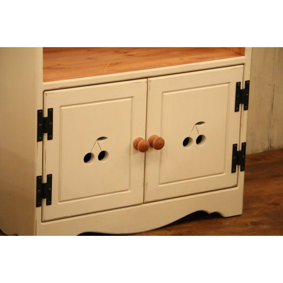 NC 本棚 さくらんぼ チェリー 完成品 北欧 無垢 パイン材 本 DVD 奥行