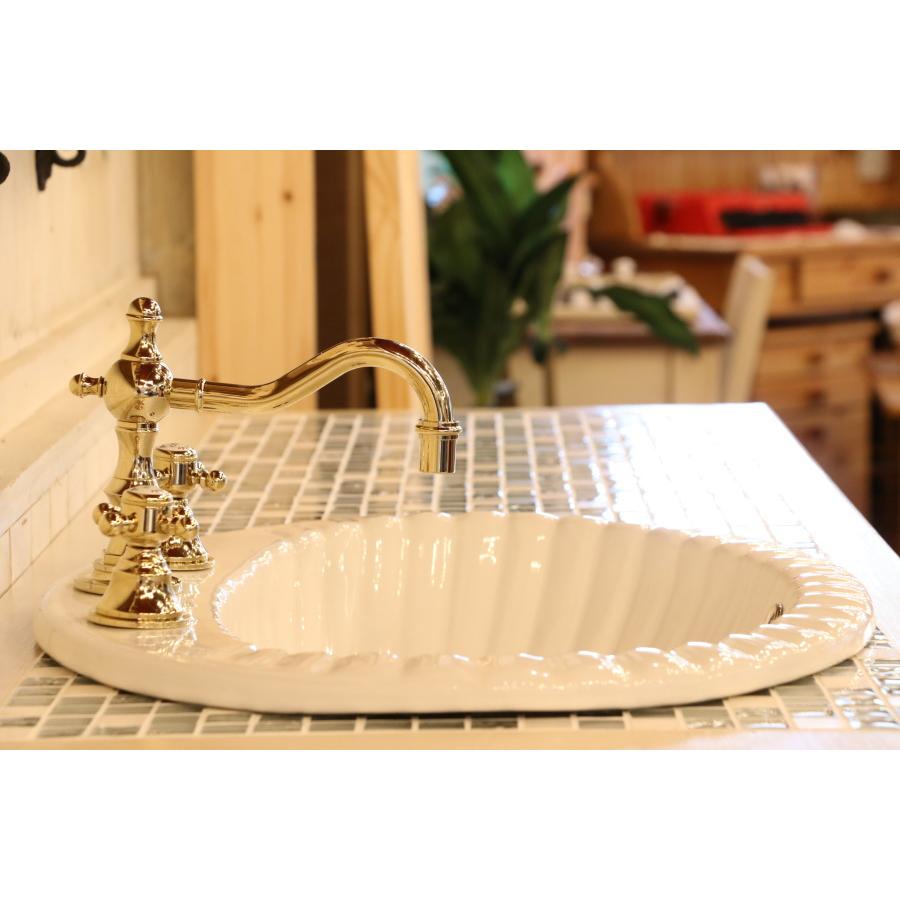 クラシック・ウォッシュキャビネット・タイル（洗面台W1450） 洗面台