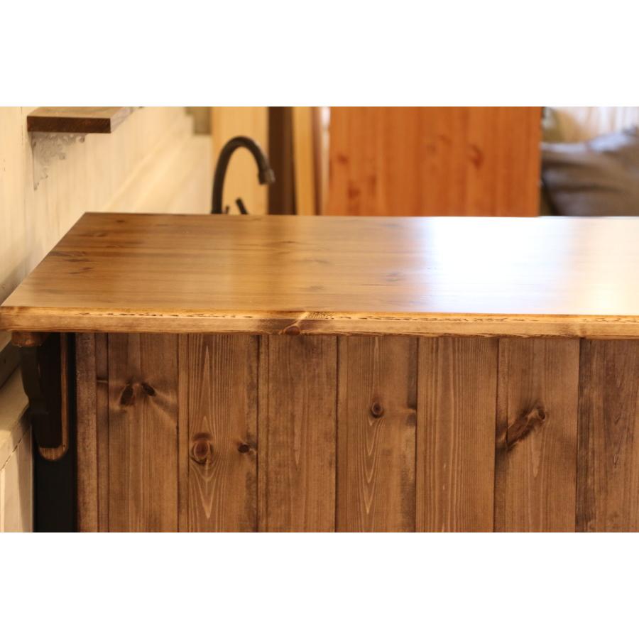 キッチン カウンター バーカウンター オーダー家具 北欧 無垢 収納棚