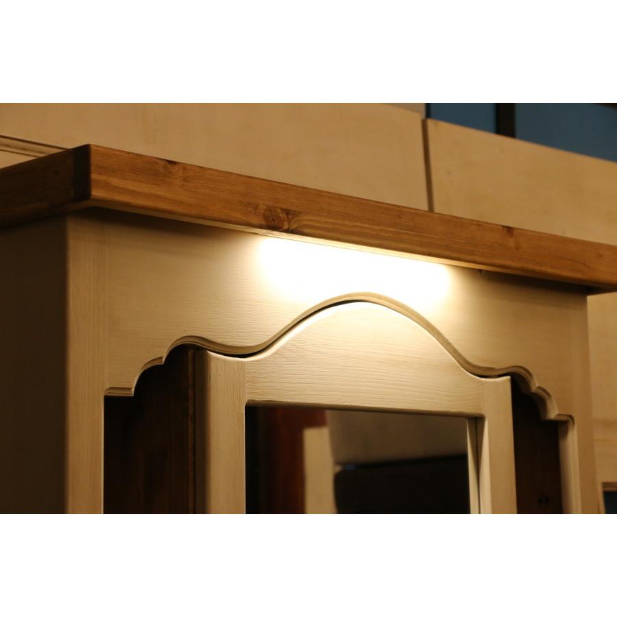 LED付き 洗面台 幅75 カントリー家具 オーダー家具 北欧 無垢