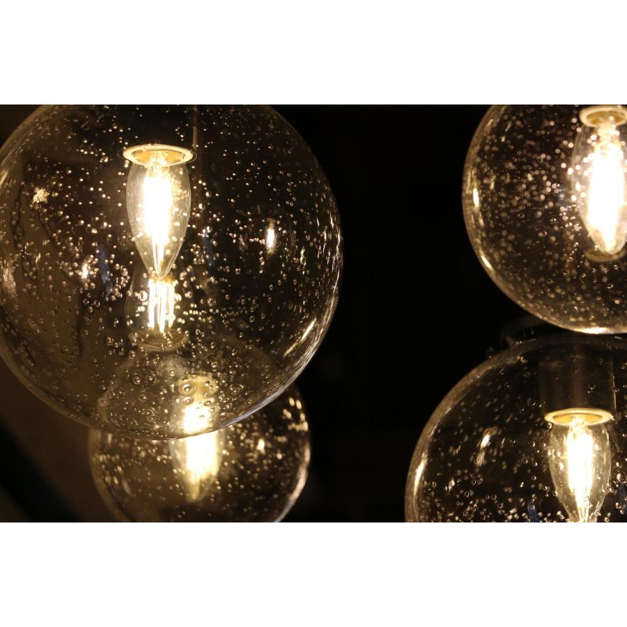LED ペンダントライト スパークルデザイン LED電球付き】Sparkle・4灯ペンダントランプ(スパークル・4灯