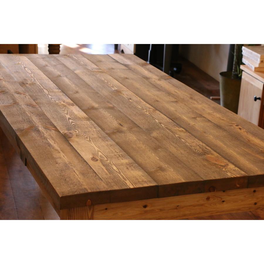 アンティーク風 木製テーブル シャビーデザイン　エージング加工 アンティーク風 木製テーブル シャビーデザイン エージング加工