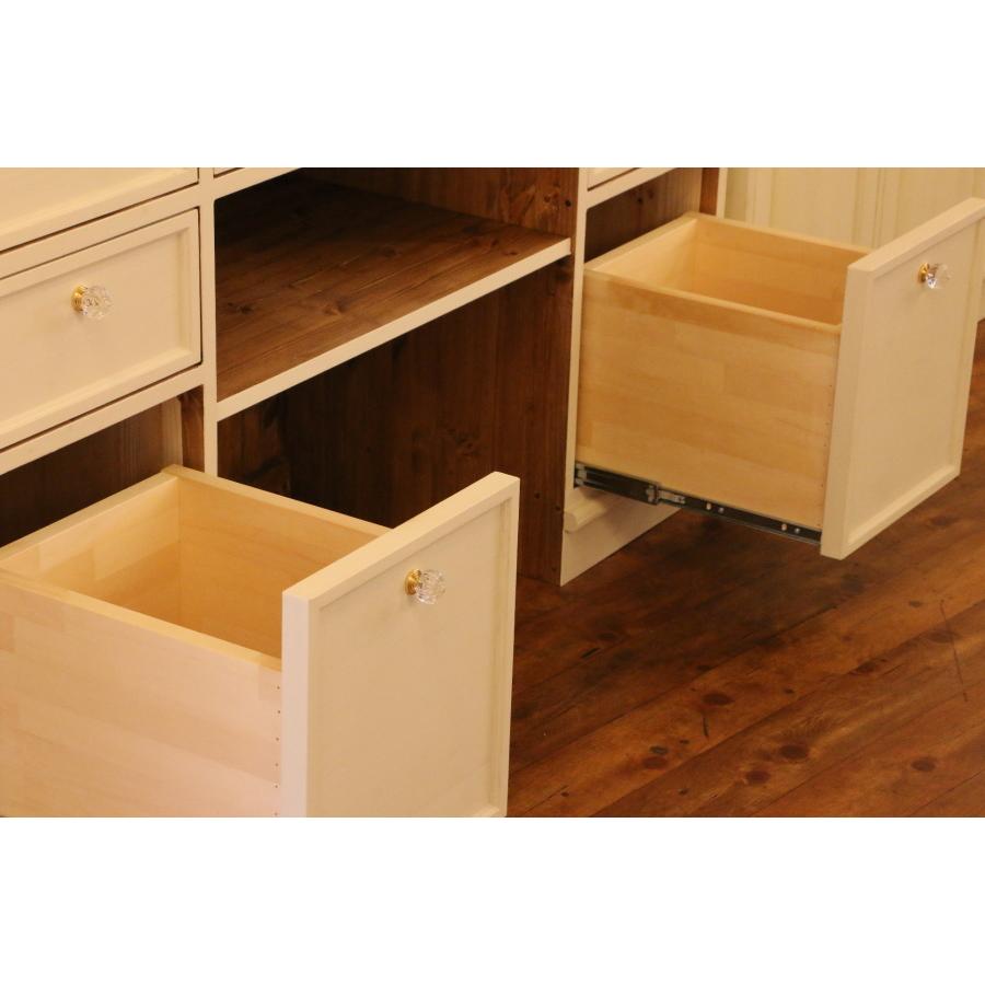 クラシック カップボード W2600 日本製 カントリー 家具 手作り 木