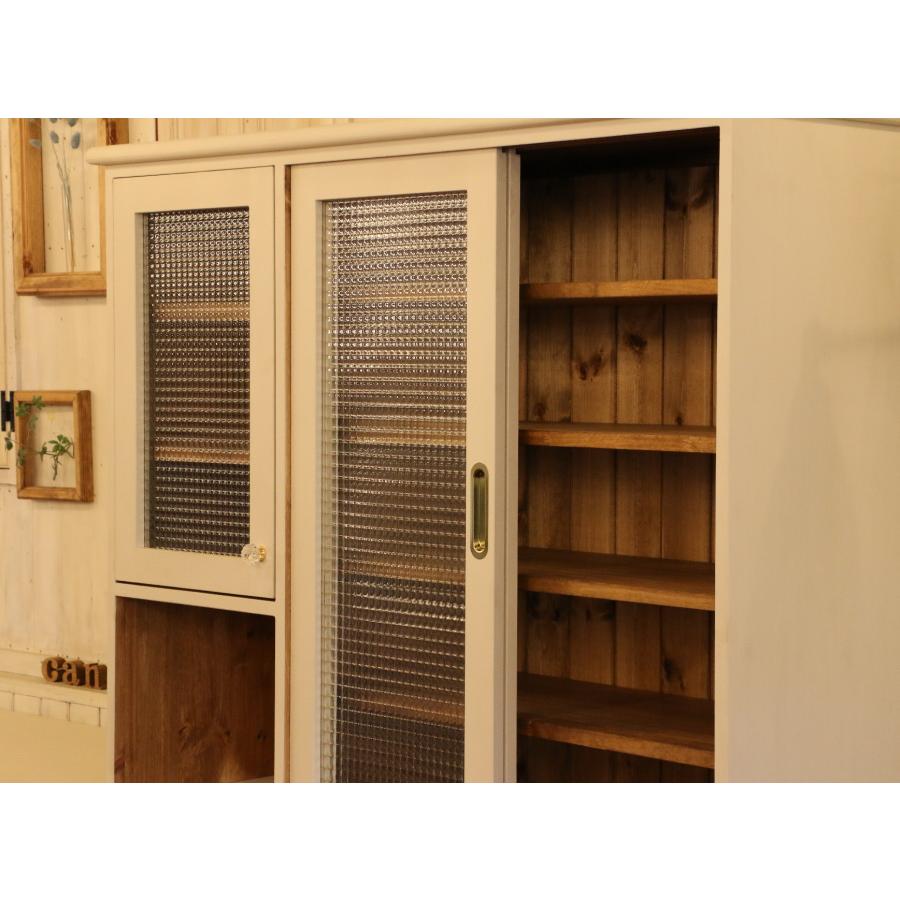 クラシック カップボード W2600 日本製 カントリー 家具 手作り 木