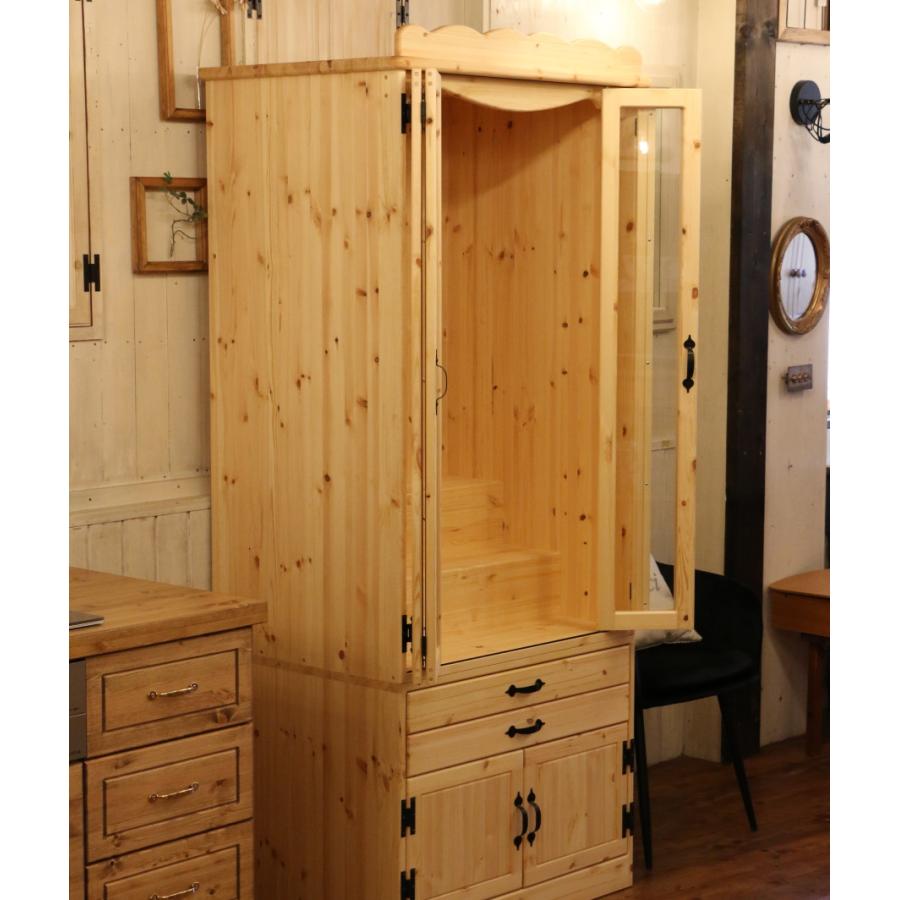 折れ戸 お仏壇 ガラス扉 タイプ 幅80 高さ190 日本製 手作り 木 木製