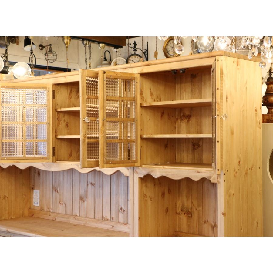 カントリー カップボード レンジボード セット 幅230 W2300 日本製